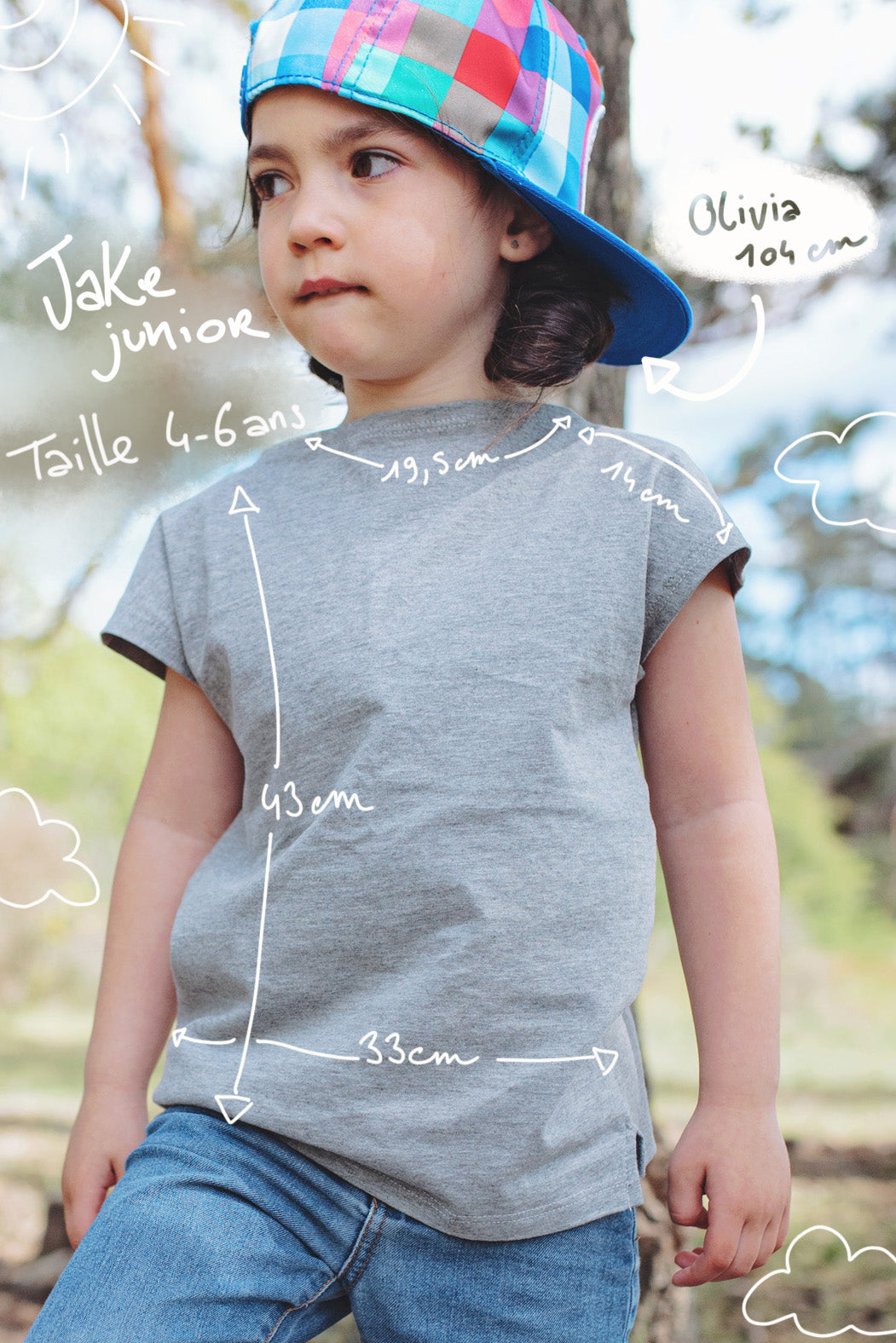 T-shirt Jake Junior Kids Gris